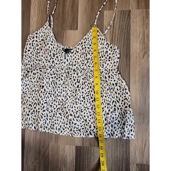 Volcom Juniors Sorry Babe Cheetah/Leopard Print Camisole Tank Blouse Size XS - Picture 5 of 7